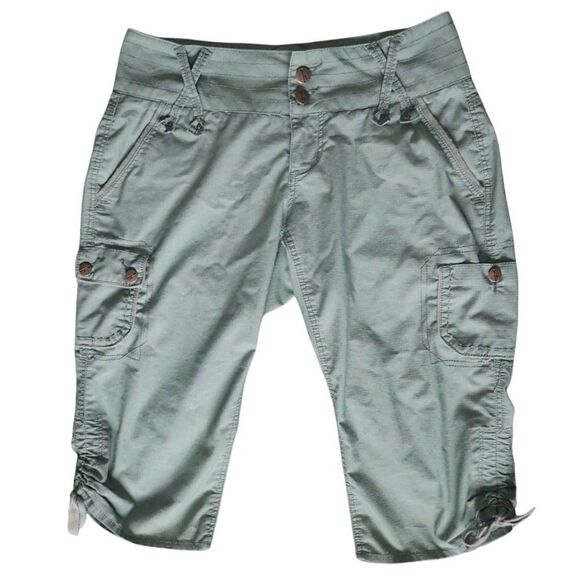 Beau Green/Brown Cargo Shorts - 4P - Picture 2 of 14